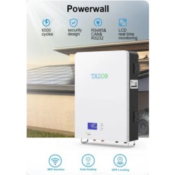 15KW Batería powerwall TAICO 51,2V 300AH